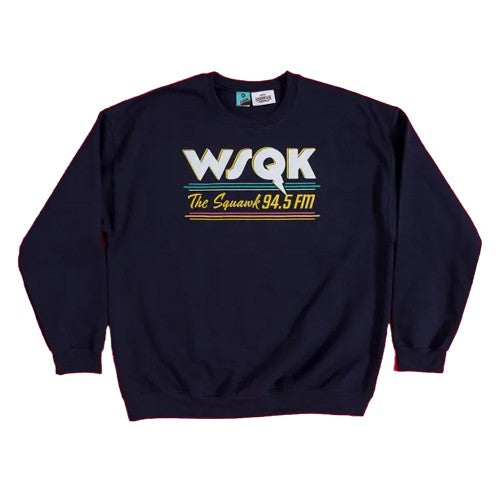 Front - Stranger Things Unisex Adult WSQK Logo Sweater Top