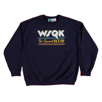 Front - Stranger Things Unisex Adult WSQK Logo Sweater Top