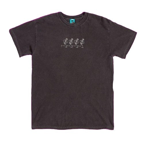 Front - The Skeleton Dance Unisex Adult Vintage T-Shirt