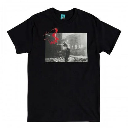 Front - The Crow Unisex Adult It Can´t Rain All The Time Back Print T-Shirt