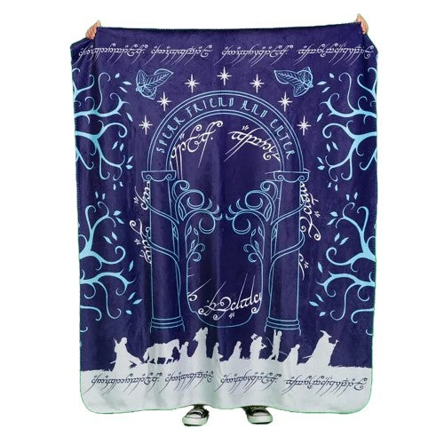 Front - The Lord Of The Rings Door Of Durin Fleece Blanket