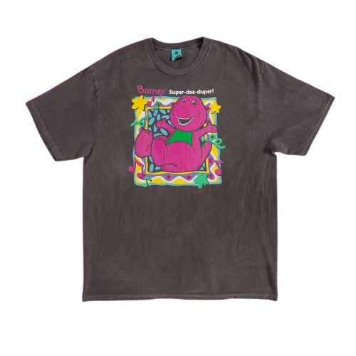 Front - Barney Unisex Adult Super Dee Duper T-Shirt