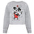 Front - Disney Womens/Ladies Mickey & Minnie Mouse Peace Crop Sweatshirt