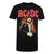 Front - AC/DC Mens Fire And Horns T-Shirt