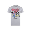 Front - Wacky Races Mens Dastardly & Muttley Heather T-Shirt