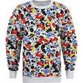 Front - Disney Womens/Ladies Fun Time Mickey & Minnie Mouse Sweatshirt
