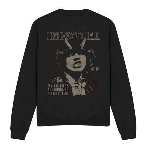 Front - AC/DC Unisex Adult My Friends Sweatshirt