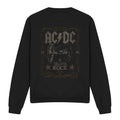 Front - AC/DC Unisex Adult Rock Label Sweatshirt