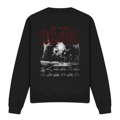 Front - AC/DC Unisex Adult Logo Stack Sweatshirt