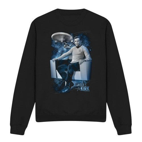 Front - Star Trek Unisex Adult Captain´s Chair Sweatshirt