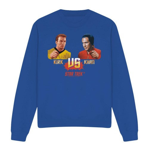 Front - Star Trek Unisex Adult Kirk Vs Khan Sweatshirt