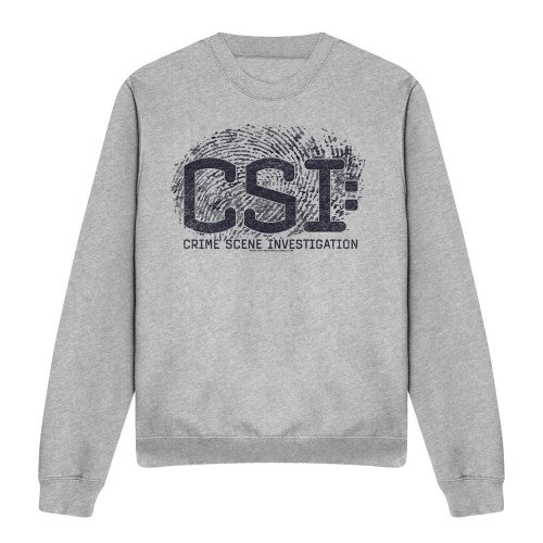 Front - CSI Unisex Adult Distressed Logo Sweatshirt