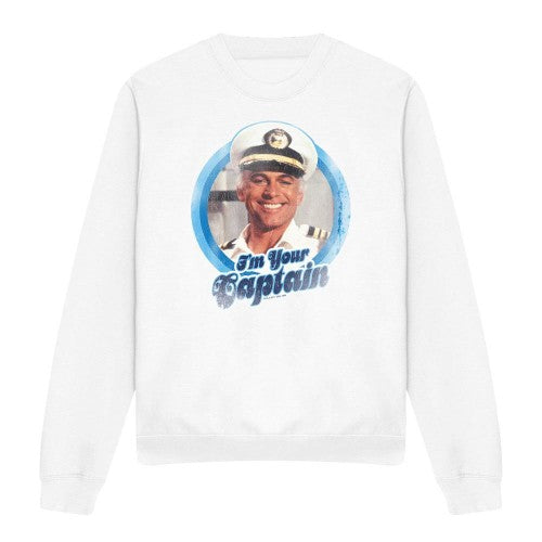 Front - The Love Boat Unisex Adult I´m Your Captain Sweatshirt