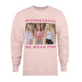 Front - Mean Girls Womens/Ladies Pink Wednesdays Sweatshirt