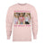 Front - Mean Girls Womens/Ladies Pink Wednesdays Sweatshirt