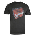 Front - Marvel Comics Mens 3D Logo Washed T-Shirt