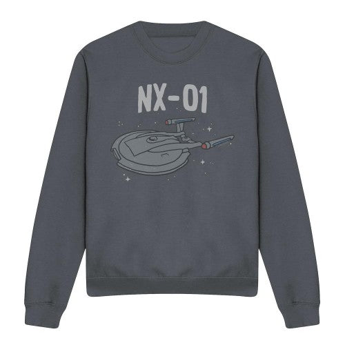 Front - Star Trek Unisex Adult The OG NX Class Sweatshirt