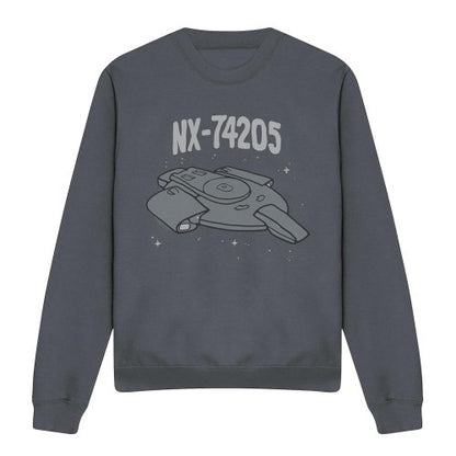 Front - Star Trek Unisex Adult The Defiant Sweatshirt
