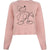 Front - Disney Womens/Ladies Giggles Mickey Mouse Cropped Sweatshirt