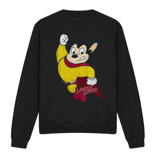 Front - Mighty Mouse Unisex Adult Classic Hero Sweatshirt