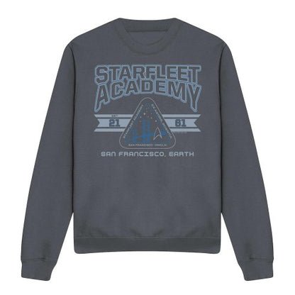 Front - Star Trek Unisex Adult Starfleet Academy Earth Sweatshirt