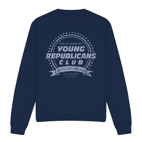 Front - Family Ties Unisex Adult Young Republicans Club Sweatshirt