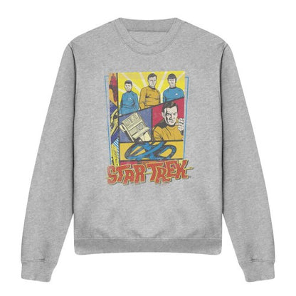 Front - Star Trek Unisex Adult Vintage Collage Sweatshirt