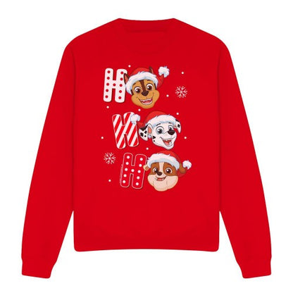 Front - Paw Patrol Unisex Adult Santa Hat Christmas Sweatshirt