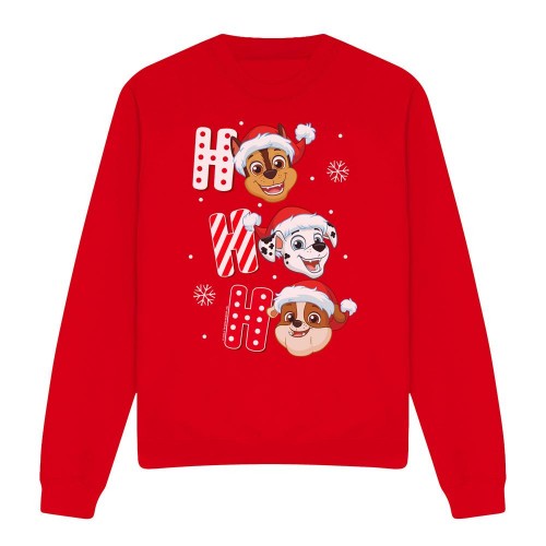 Front - Paw Patrol Unisex Adult Santa Hat Christmas Sweatshirt