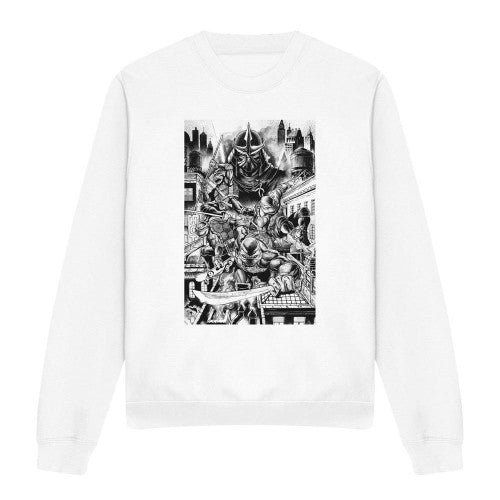 Front - Teenage Mutant Ninja Turtles Unisex Adult Take Down Shredder Sweatshirt