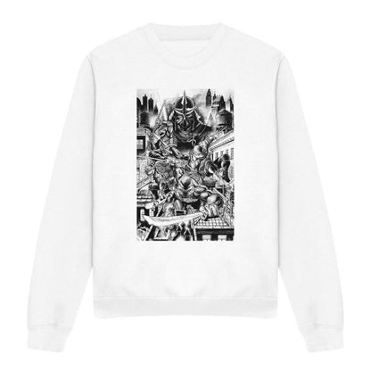 Front - Teenage Mutant Ninja Turtles Unisex Adult Take Down Shredder Sweatshirt