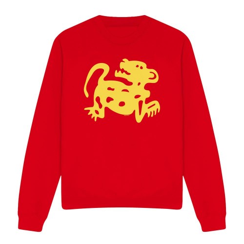 Front - Legends of the Hidden Temple Unisex Adult Red Jaguars Sweatshirt