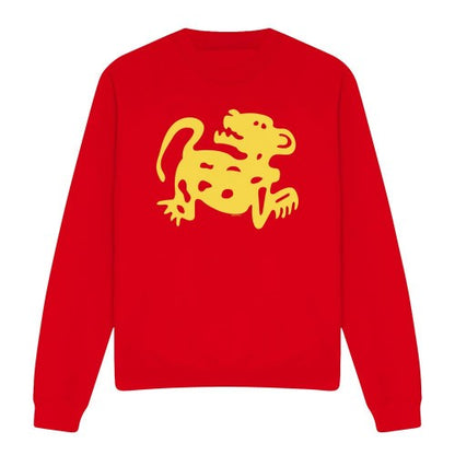 Front - Legends of the Hidden Temple Unisex Adult Red Jaguars Sweatshirt