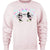 Front - Disney Womens/Ladies Mickey & Minnie Mouse Cross Stitch Sweatshirt