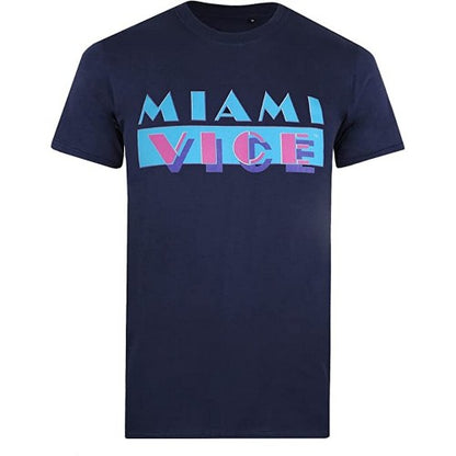 Front - Miami Vice Mens Logo T-Shirt