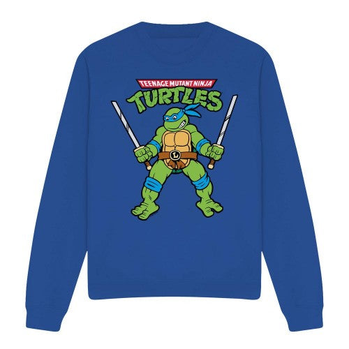 Front - Teenage Mutant Ninja Turtles Unisex Adult Leonardo Retro Sweatshirt