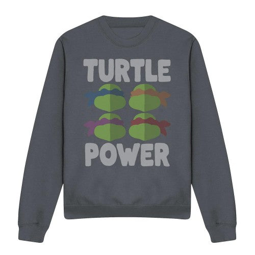 Front - Teenage Mutant Ninja Turtles Unisex Adult Turtle Power Faces Sweatshirt