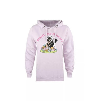 Front - Bambi Womens/Ladies Smell The Flowers Hoodie