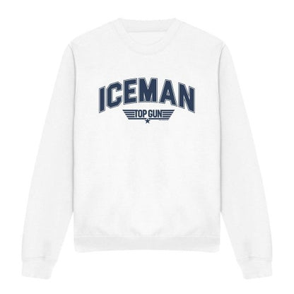 Front - Top Gun Unisex Adult Iceman Varsity Sweatshirt