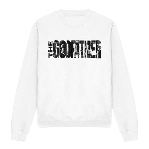 Front - The Godfather Unisex Adult Newspaper Logo Sweatshirt