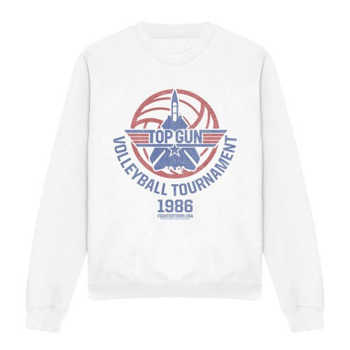 Front - Top Gun Unisex Adult Volleyball Tournament Sweatshirt