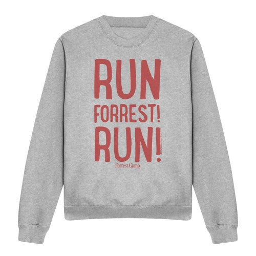 Front - Forrest Gump Unisex Adult Run Forrest! Run Sweatshirt