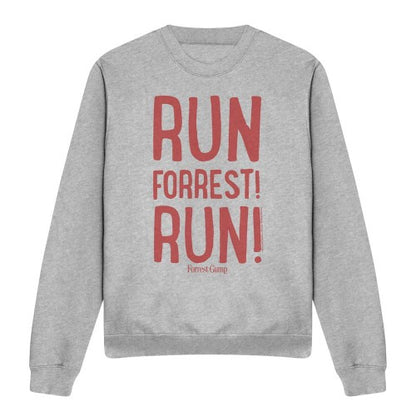 Front - Forrest Gump Unisex Adult Run Forrest! Run Sweatshirt