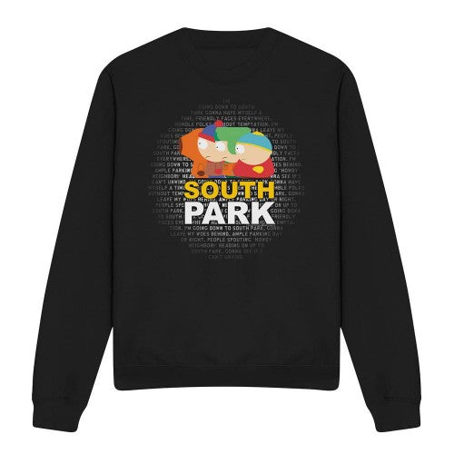 Front - South Park Unisex Adult Lyrics Sweatshirt
