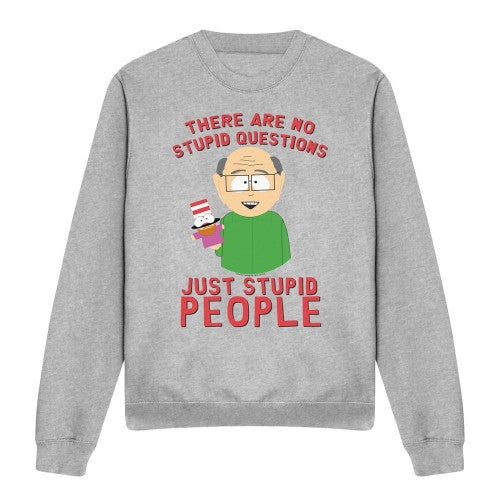 Front - South Park Unisex Adult No Stupid Questions Sweatshirt