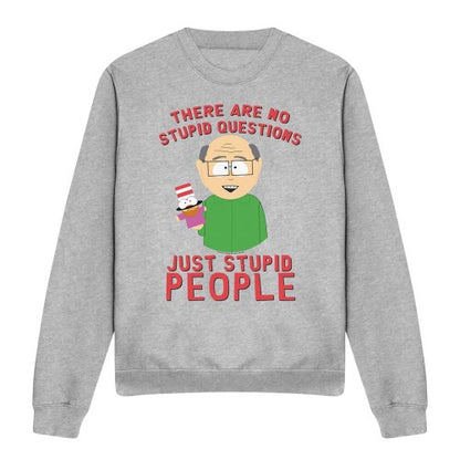 Front - South Park Unisex Adult No Stupid Questions Sweatshirt
