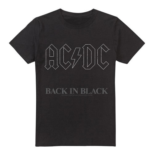 Front - AC/DC Mens Back In Black T-Shirt