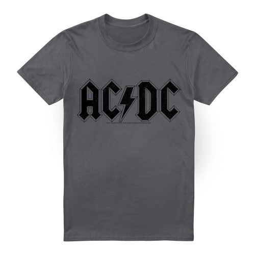 Front - AC/DC Mens Worn Logo T-Shirt