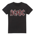 Front - AC/DC Mens Plaid Logo T-Shirt