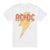 Front - AC/DC Mens Sketch Bolt T-Shirt